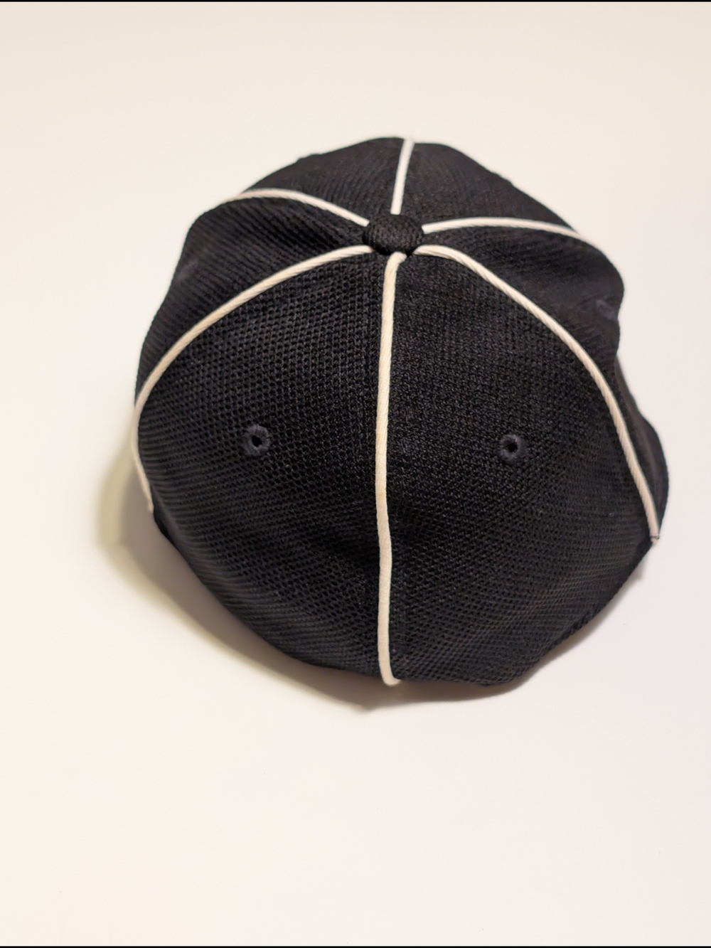 adidas Football Referee Hat Fitmax 70 Black White Piping Official Cap S/M Mesh - Picture 4 of 6